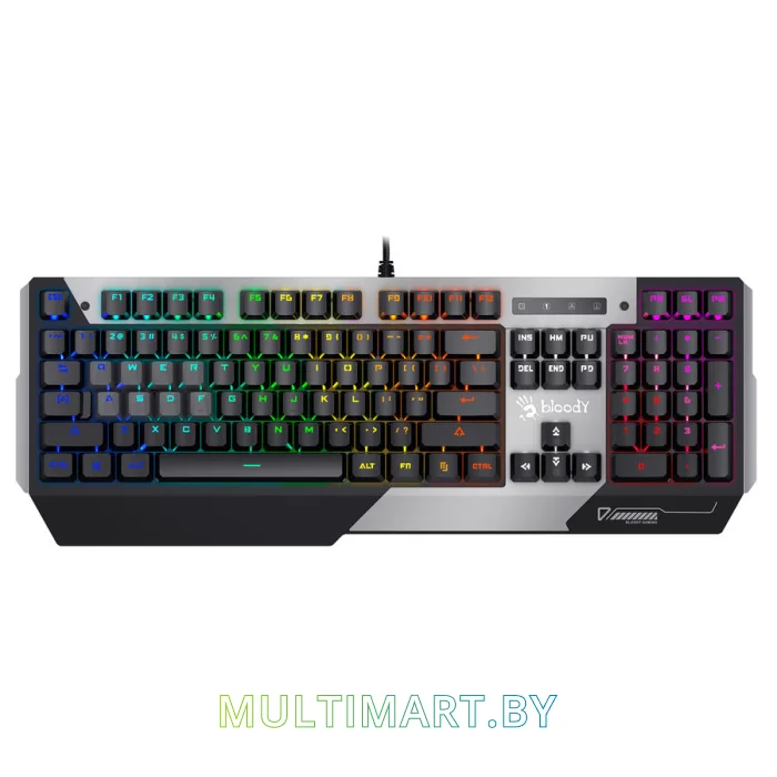 Клавиатура A4Tech Bloody B865N (серый/черный)